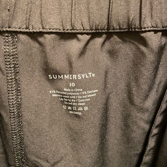 Summersalt Black On The Go Straight Leg Pant Size 10 - Picture 7 of 10